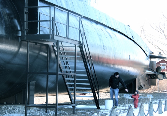 Pappa, minstemann og stor ubåt